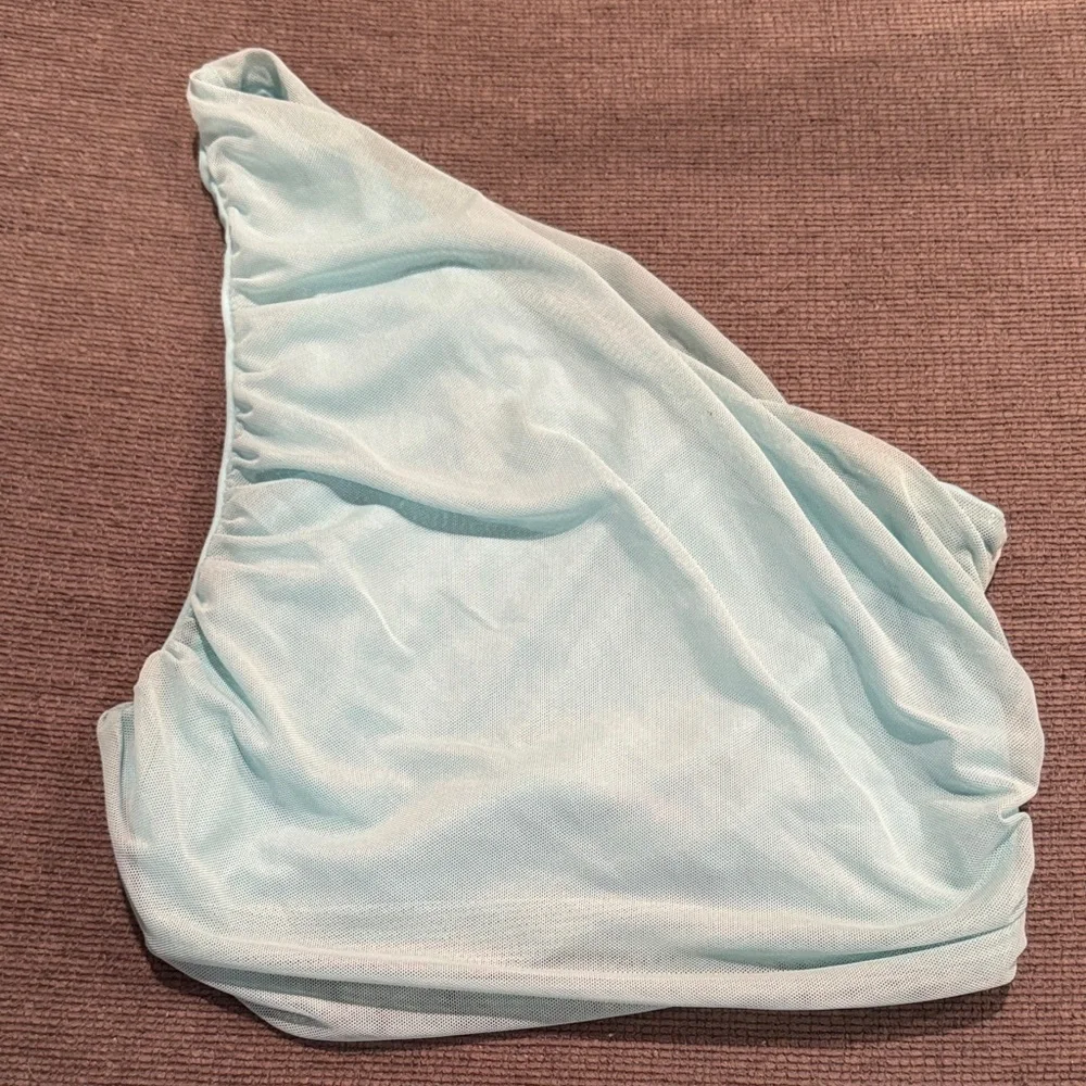 Fashion Nova Aqua Blue Skirt Set - Picture 3 of 7